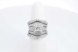 3.16cttw Diamond 14k White Gold Ring 16.1 Grams Size 6 Eb0626opxzdu