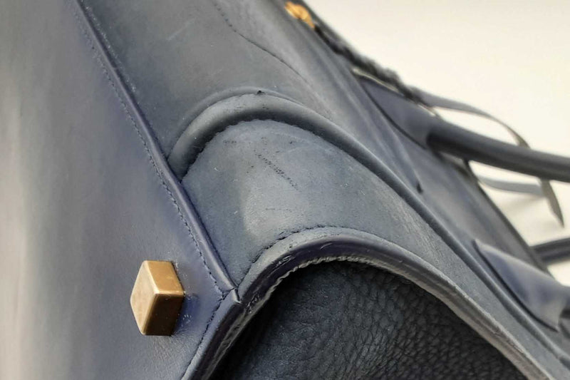 Celine Phantom Navy Blue Leather Luggage Tote Bag Eb0824pxzsa
