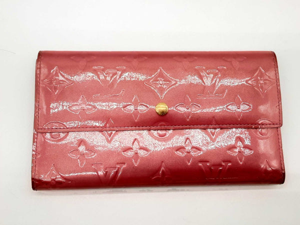 Louis Vuitton Vernis Leather Rose Pop Sarah Wallet Lh0324lxzde
