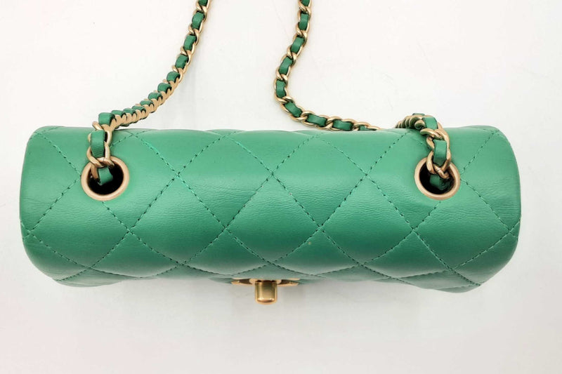 Chanel Mini Matelasse Chain Green Shoulder Bag Sd0625lizxdu
