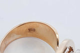 14k Yellow Gold Diamond Spinner Ring 7.6 Grams Size 6 Eb0626iixdu