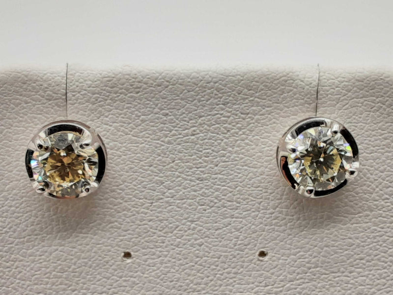 2.0 Ctw Diamonds 18k White Gold 1.6g Stud Earrings Do1124lixzde