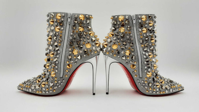 Christian Louboutin Full Kate 100 Calf Glitter Specchio Size 40 Sd0525orzsa