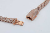 10k Rose Gold Diamond Cuban Link Necklace 55.6 Grams 20 Inch Eb0726oxxzsa