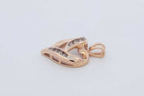 10k Yellow Gold Diamond Heart Pendant 2.2 Grams Eb0726lwrdu