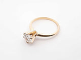 0.64 Cttw Diamond & 14k Yellow Gold Solitaire Ring 2 Grams Size 5 Fw0724ixzdu