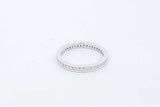 18k White Gold Diamond Eternity Band 3 Grams Size 6.5 Eb0626wrxde