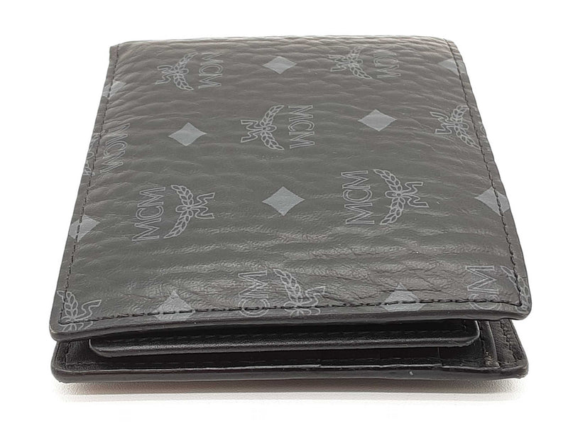 Mcm Black Visetos Coated Canvas Bifold Wallet Do0925ixde