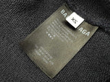 Balenciaga Campaign Logo Navy Blue Cotton Pullover Hoodie Size Xs Do0325oxzde
