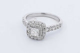 0.51cttw Diamond Ring In 14k White Gold 4.1 Grams Size 7 Eb0626wcrdu