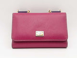 Dolce & Gabbana Sicily Von Mini Wallet On Chain Pink Wallet Sd0925lrzsa