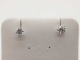 1.01 Cttw Lab Grown Diamonds 14k Wg 1.0g Screw Back Stud Earrings Do0326orxde