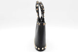 Valentino Garavani Rockstud Mini Black Leather Shopping Tote Bag Eb0326rxzde