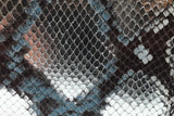 Christian Louboutin Cabarock Snake Embossed Silver Metallic Tote Bag Eb0326exzde