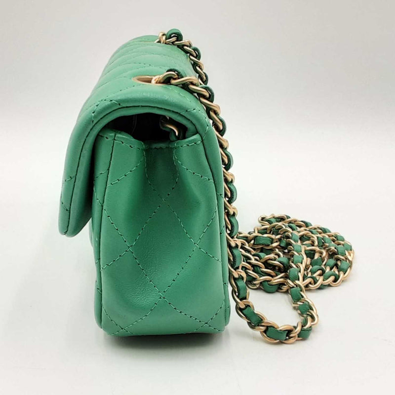 Chanel Mini Matelasse Chain Green Shoulder Bag Sd0625lizxdu