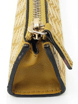 Gucci Microguccissima Pencil Pouch In Lime Yellow Leather Fw1026rzdu