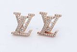 Louis Vuitton Lv Iconic Gold Tone Stud Earrings Eb0726lcrde