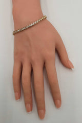 1.96 Cttw Diamond S-link Tennis Bracelet In 14k Gold 9.8g 7 Inch Fw0426rrzdu
