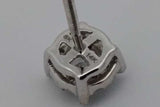 0.46cttw Diamond Stud Screwback Earrings In 14k White Gold 1.7 Grams Eb0926lxzsa