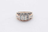 1.26cttw Diamond 10k Yellow Gold Ring 4.3 Grams Size 5.25 Eb0526rxzsa