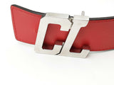 Christian Louboutin Rui Cl-logo Belt Red Size 45 Aa0826lzxsa