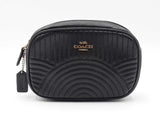 Coach Belt Bag Clutch In Quilted Black Leather Fw0926ordu