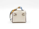 Mini Plaything Bag Charm In Ivory Fw0825cdu