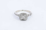 Approx. 0.45ctw Diamond Ring In 14k White Gold 3.5 Grams Size 8 Eb0824lixdu