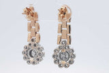 2.32cttw Diamond Drop Stud Earrings In 14k Yellow Gold 6.7 Grams Eb0826lixzsa
