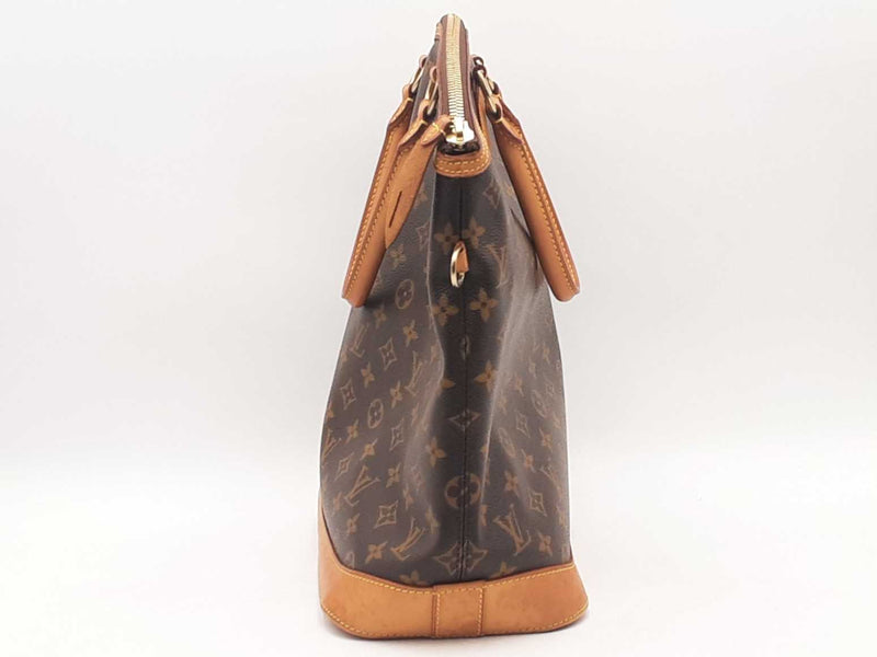 Louis Vuitton Monogram Lockit Vertical Gm Brown Handbag Aa0425crzsa