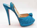 Christian Louboutin Greissimo Teal Blue Suede Pump Heels Size Eu 40.5 Do0826crde