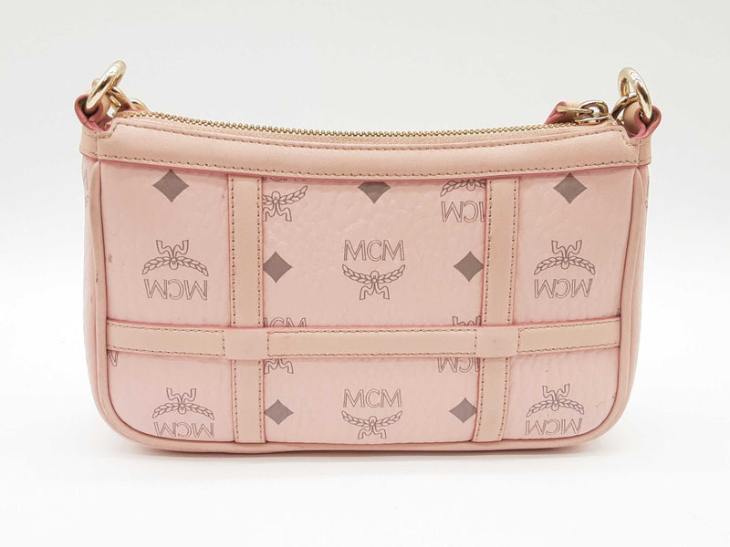 Mcm Delmy Visetos Powder Pink Shoulder Bag Sd1025ozxde – Max Pawn