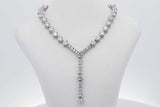 14k White Gold Diamond Necklace 29 Grams 15 Inch Eb0626orxzsa