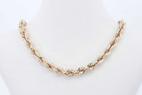 10k Yellow Gold Rope Chain Necklace 7.3 Grams 22 Inch Eb07wrxde