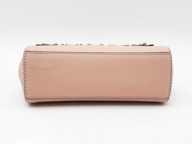 Michael Kors Ava Xs Crystal-embellished Leather Crossbody Bag Fw0925rxdu