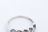 1.0cttw Diamond 10k White Gold Ring 2.6 Grams Size 8 Eb1225ixzde