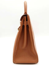 Hermes Kelly 35 Gold Brown Epsom Gold Hardware Shoulder Bag Do0225erxzde