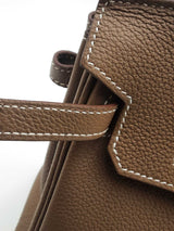 Hermes Birkin 25 Etoupe Togo Leather Eb0126exxzsa