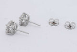 3.02cttw Diamond Stud Earrings In 14k White Gold 2.1 Grams Eb0426cxxzsa