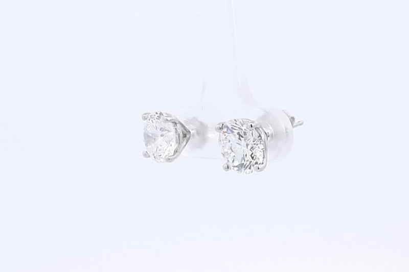 3.64ctw Lab Grown Diamond Stud Earrings In 14k White Gold 1.9 Grams Eb1024irxsa