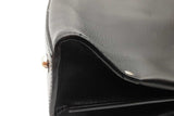 Salvatore Ferragamo Gancini Black Leather Flap Top Handle Bag Eb0922lrxde