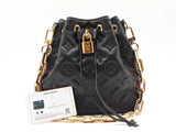 Louis Vuitton Coussin Bucket Bag In Black Monogram Empreinte Leather Fw0726przdu
