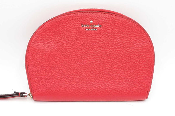 Kate Spade New York Red Leather Half Moon Wristlet Eb0125oxdu