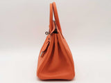 Hermes Orange Birkin 25 Box Calf Leather Orange Handbag (2014) Aa0126lirzxsa