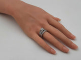 1.35 Cttw Diamond & 14k White Gold Bridal Set 10.9 Grams Size 7 Fw0226erxdu