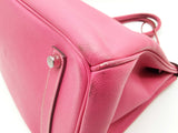 Hermes Birkin 35 Fuschia Pink Epsom Palladium Hardware Handbag Do0724crxzde