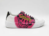 Versace Medusa Smile Sneakers In White Leather Size 40 Fw0626ezdu