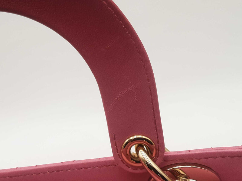Christian Dior Lady Canage Hombre Pink Small Handbag Aa0325oizxsa