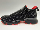 Christian Louboutin Black Red Spike Neoprene Shoes Size Eu 44 Do0225orxde