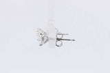 1.0cttw Lab Grown Diamond Stud Earrings In 14k White Gold 0.8 Grams Eb0326orxsa